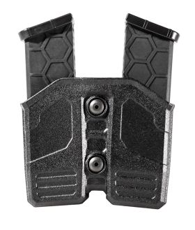 Injection Molded Double Mag Pouch Black Sentry