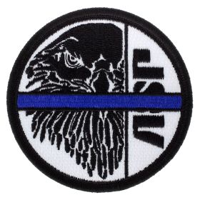 Eagle Patch Black on Silver ASP